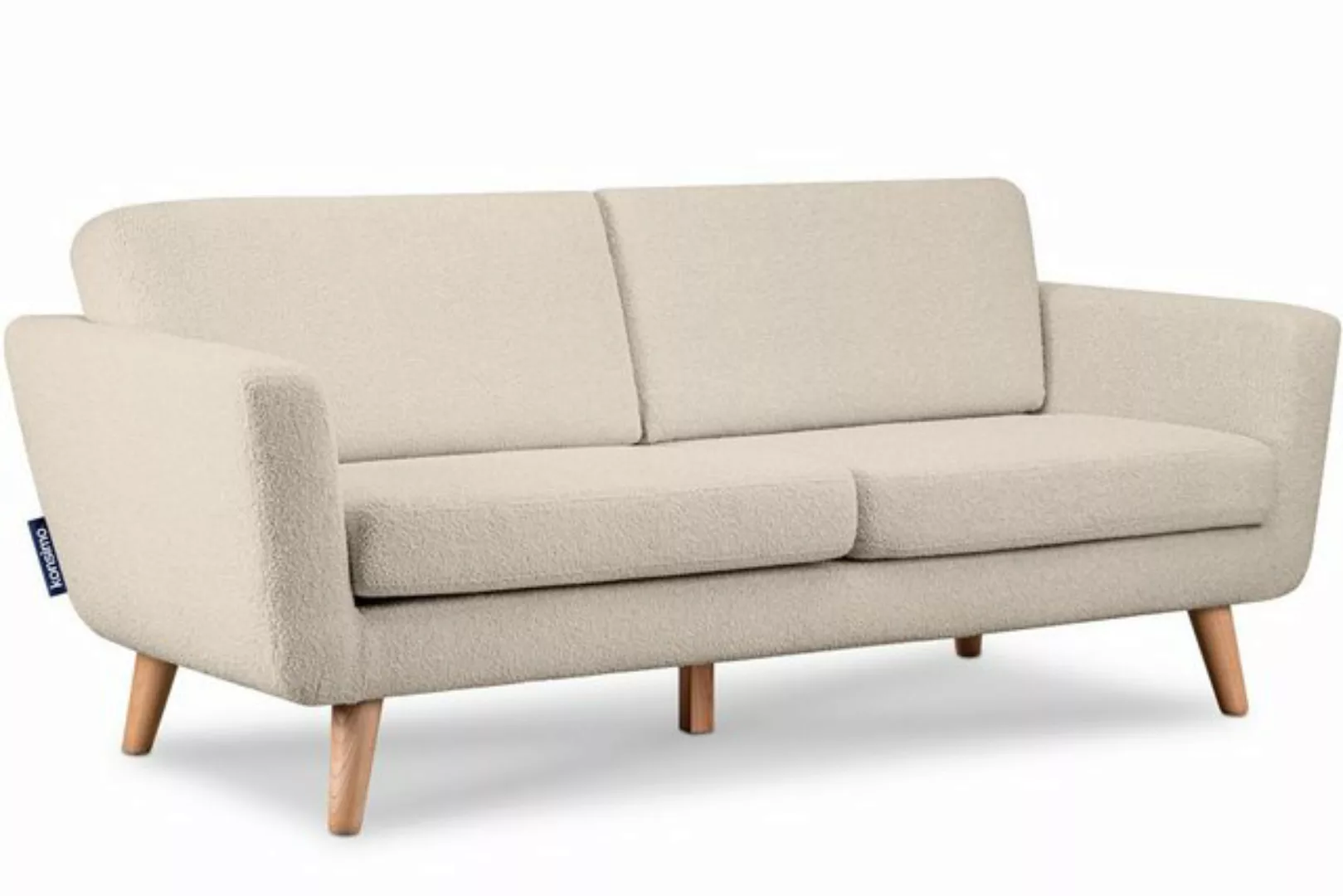 KONSIMO® 3-Sitzer TAGIO Sofa 3 Personen, mit Armlehnen, Scandi-Stil, Made i günstig online kaufen