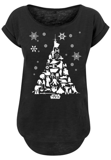 F4NT4STIC T-Shirt Star Wars Christmas Weihnachtsbaum Print günstig online kaufen