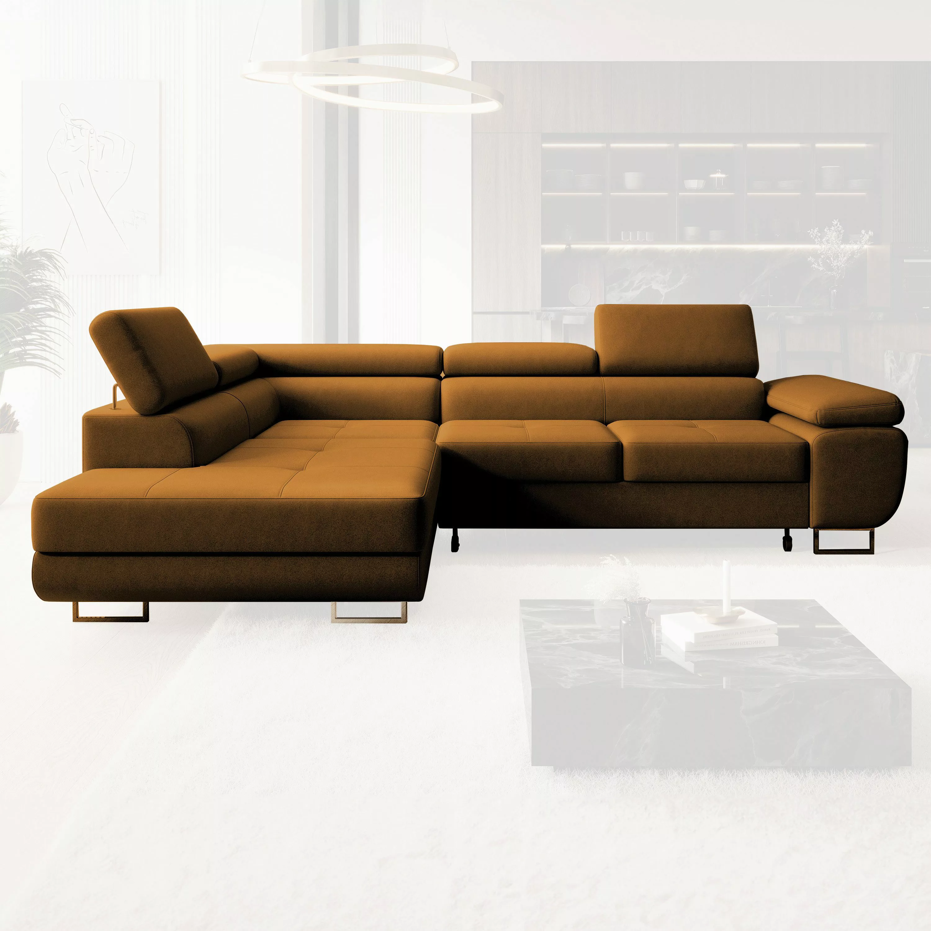 NEXT COLLECTION Ecksofa Wild, Verstellbare Kopfstützen, günstig online kaufen