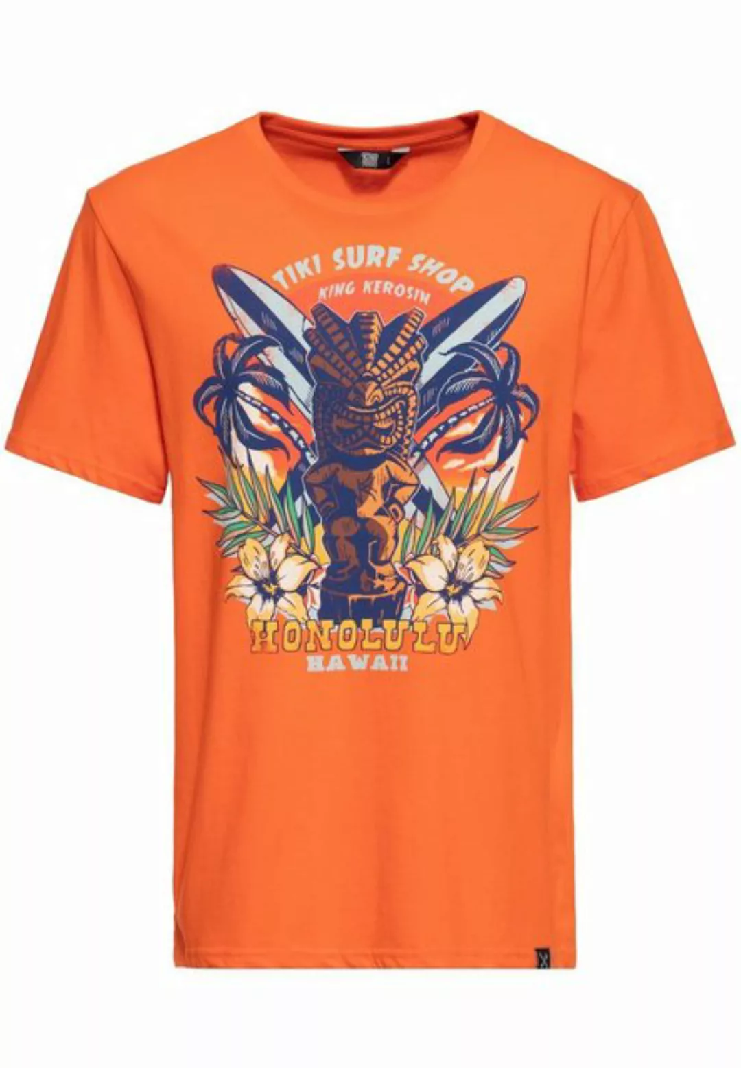 KingKerosin Print-Shirt Tiki Surf Shop (1-tlg) mit Retro Front Print im "Ti günstig online kaufen