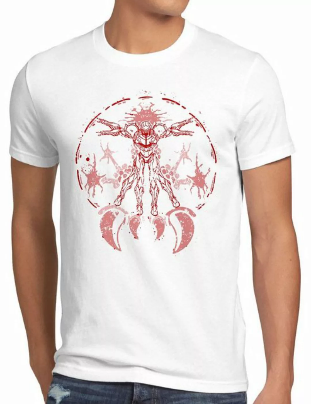 style3 Print-Shirt Herren T-Shirt Samus DaVinci nerd gamer nes snes geek sw günstig online kaufen