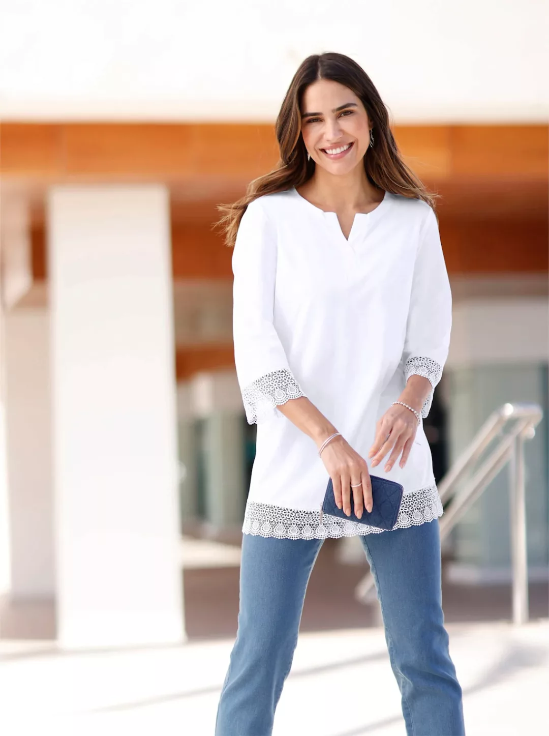 Classic Basics Tunikashirt "3/4-Arm-Shirt" günstig online kaufen