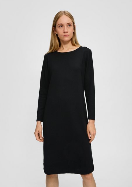 s.Oliver Maxikleid Midikleid im Strukturmuster günstig online kaufen