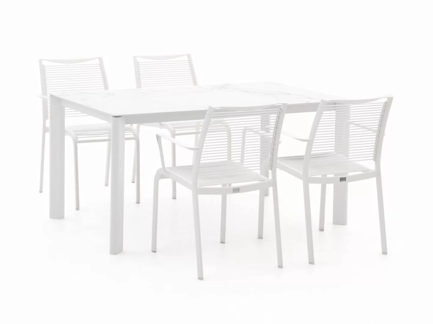 Apple Bee Hawaii/Isolo 150 cm Gartenmöbel-Set 5-teilig stapelbar günstig online kaufen