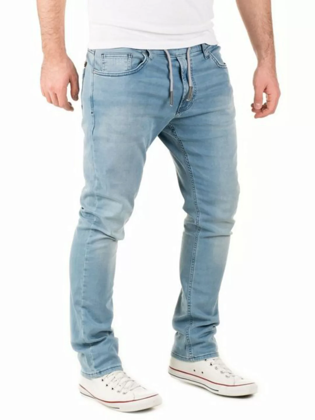 WOTEGA Slim-fit-Jeans Herren Jogginghose in Jeans-Look Noah Stretch Hose in günstig online kaufen