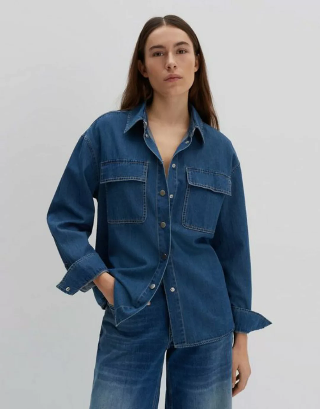 someday Langarmbluse ZADDISON Regular aus Denim günstig online kaufen