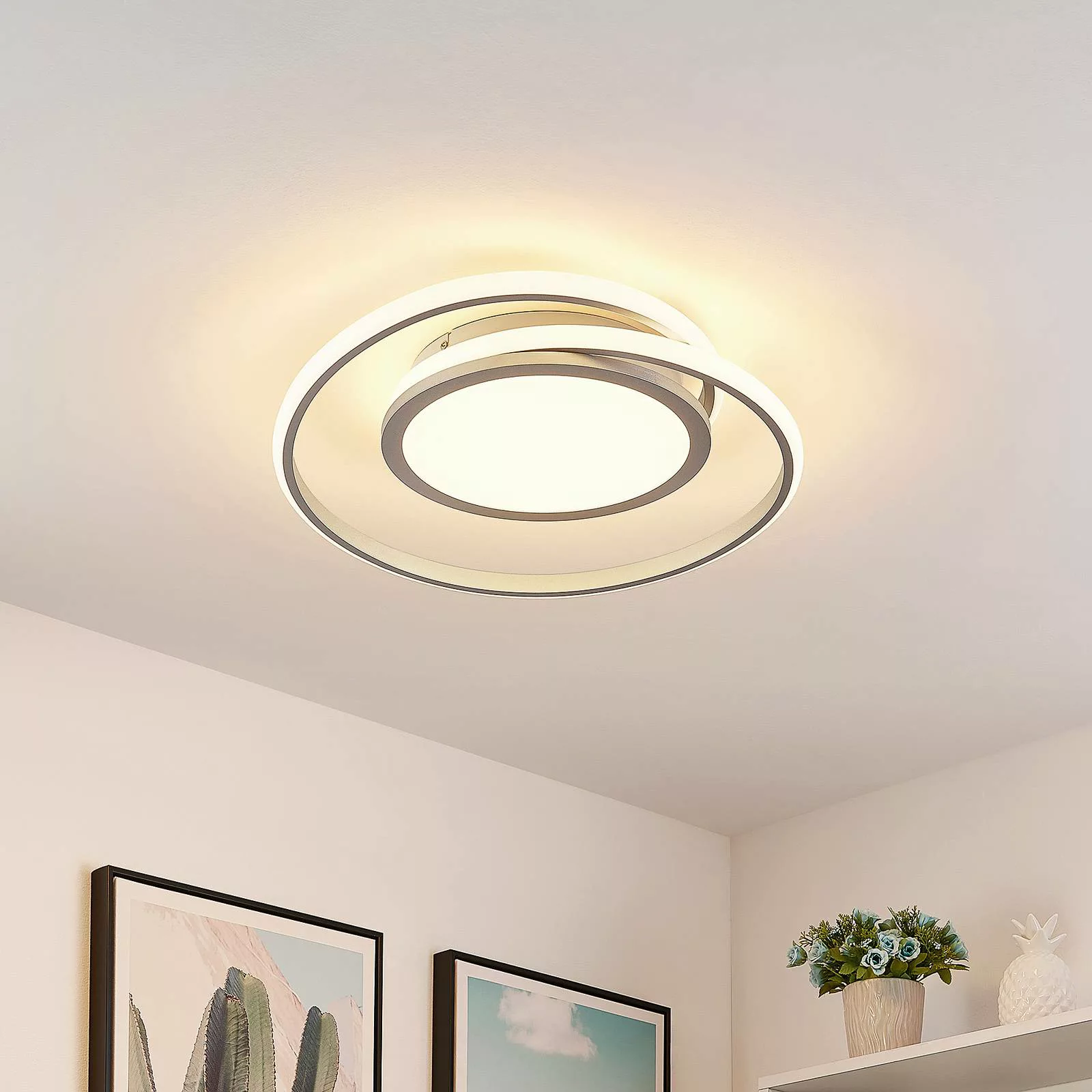 Lucande Noud LED-Deckenlampe, dimmbar günstig online kaufen