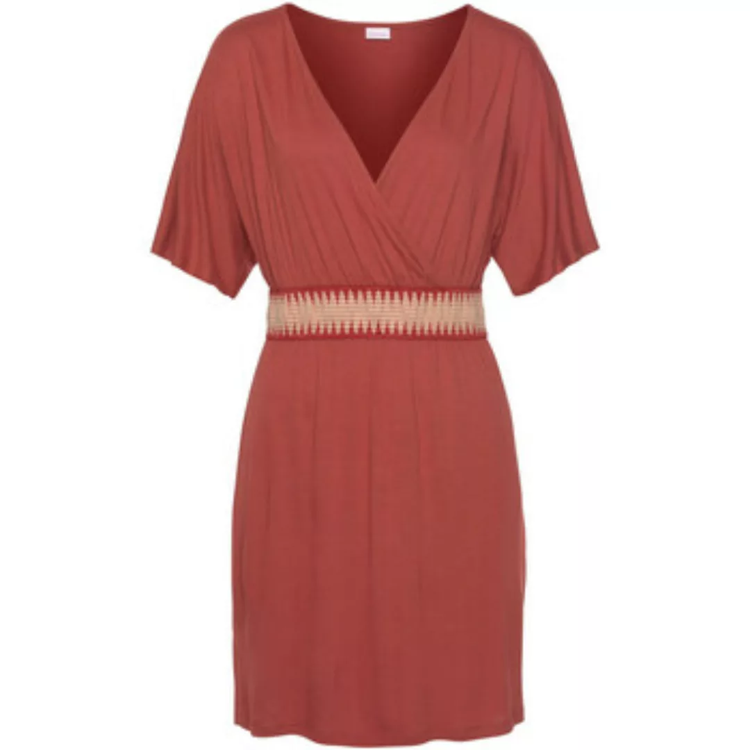 Lascana  Kleider Sommerkleid mit V-Ausschnitt Zick Zack günstig online kaufen