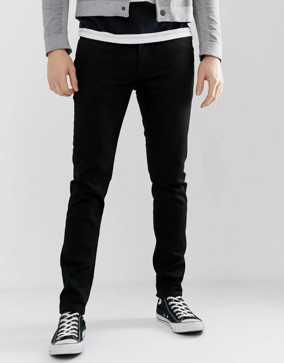 Levi's 512 – Schmal zulaufende, schwarze Jeans in schlanker Passform nit ni günstig online kaufen