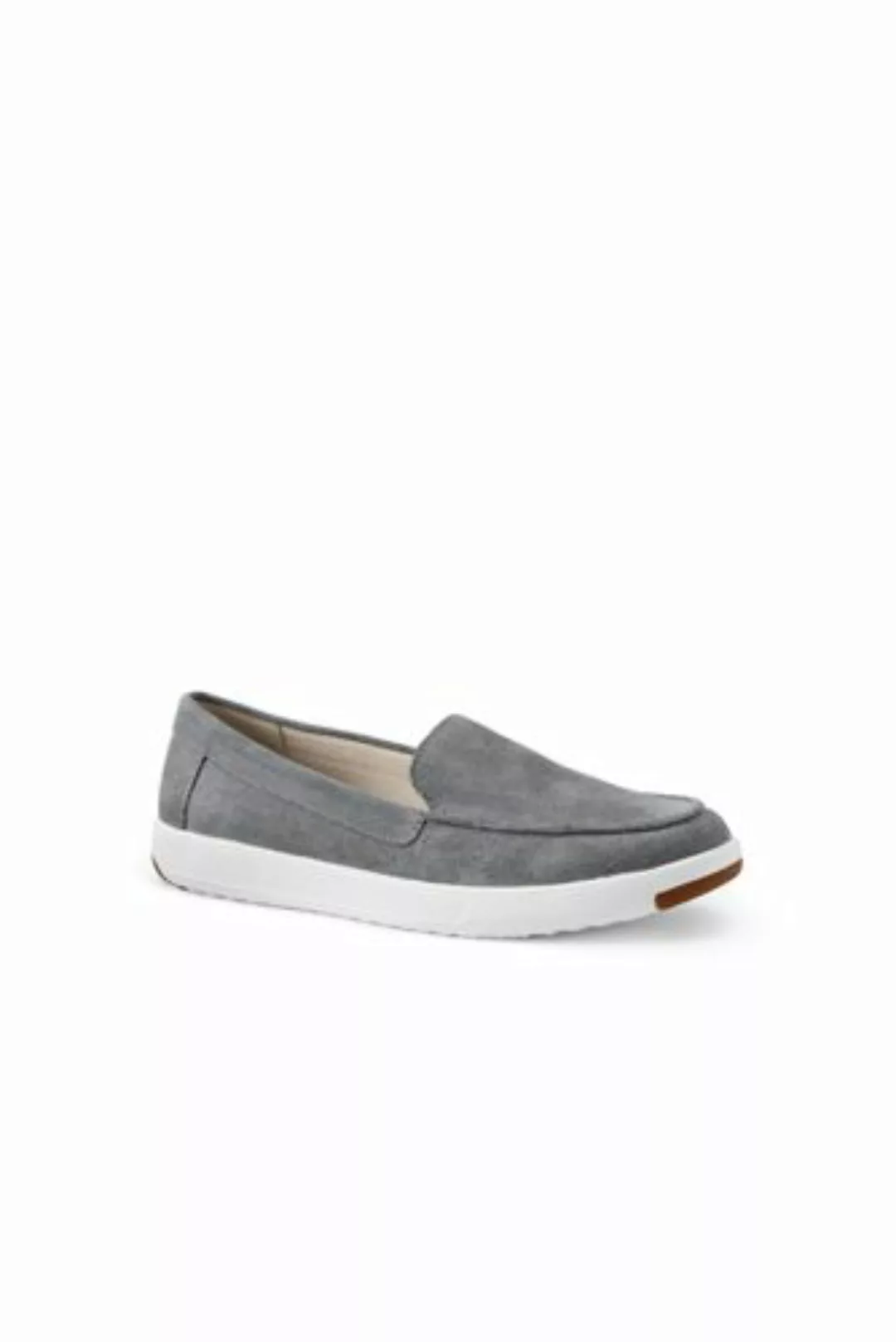 Federleichte Komfort-Loafer, Damen, Größe: 40 Normal, Grau, Rauleder, by La günstig online kaufen