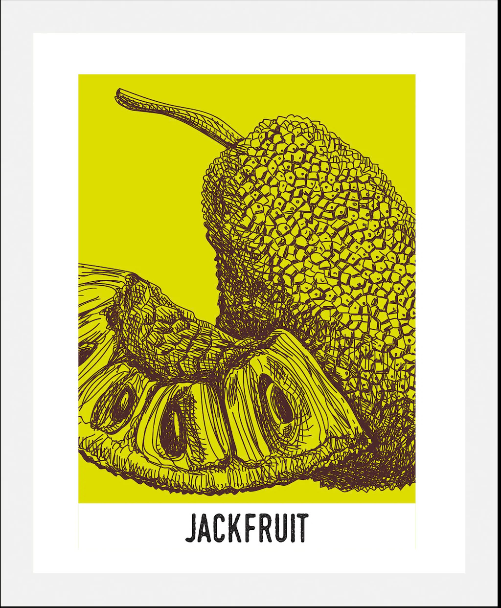 queence Bild "Jackfruit", Obst-Obst Bilder-Schriftzug-Figuren-Abstrakt, (1 günstig online kaufen