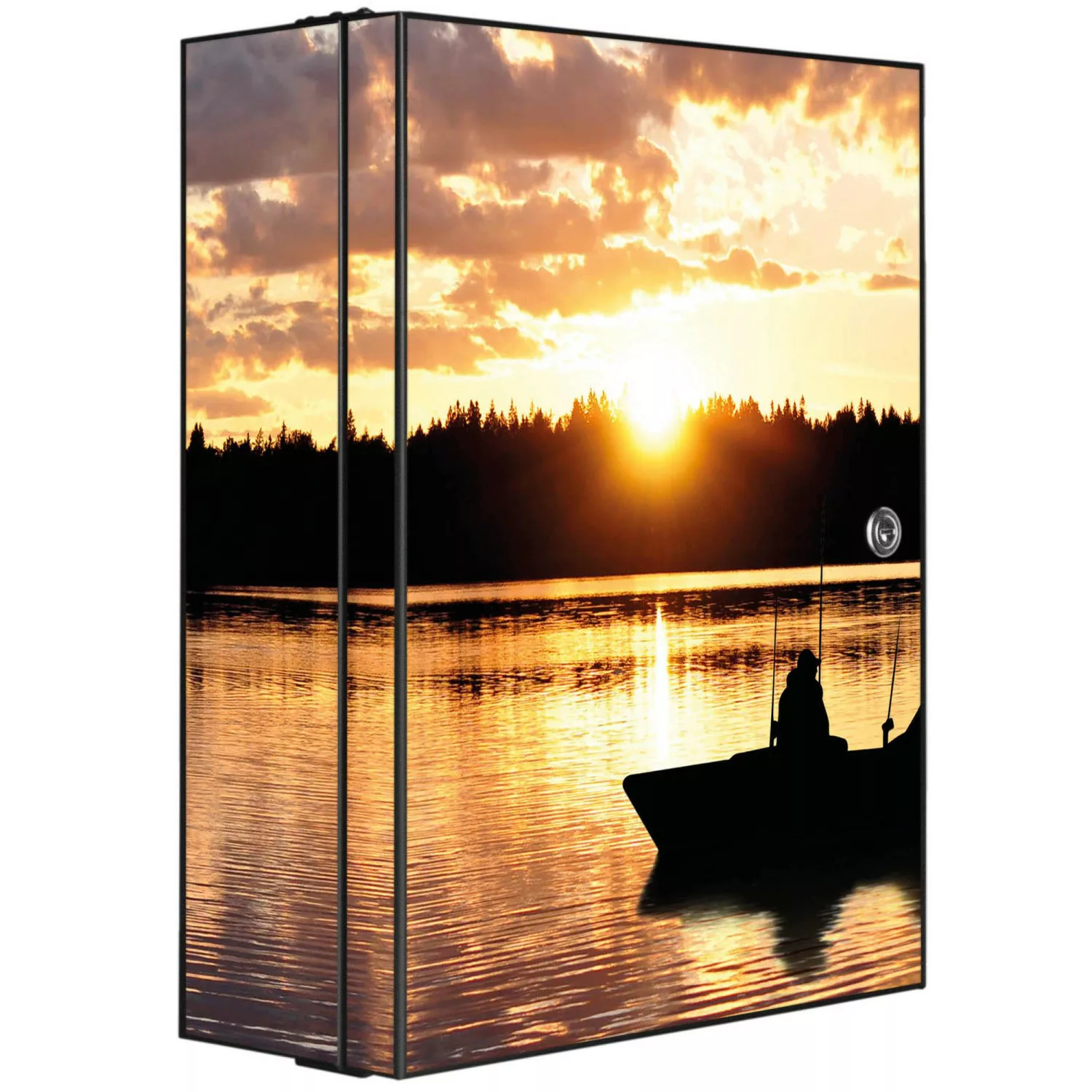 Banjado XXL Medizinschrank Abschliessbar 35x46x15cm Arzneischrank Anthrazit günstig online kaufen