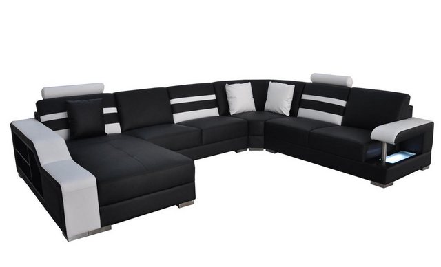 Xlmoebel Ecksofa Sofa-Ecke mit USB-Anschluss Polsterung Sitzmöbel Ledercouc günstig online kaufen