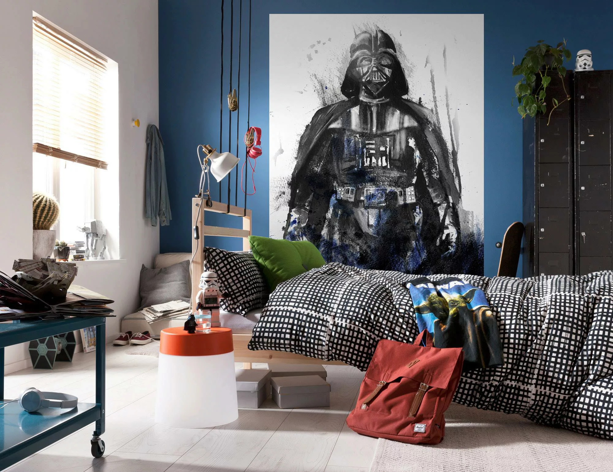 Disney Fototapete Star Wars Vader Antrazitgrau und Blau 200 x 280 cm 612074 günstig online kaufen