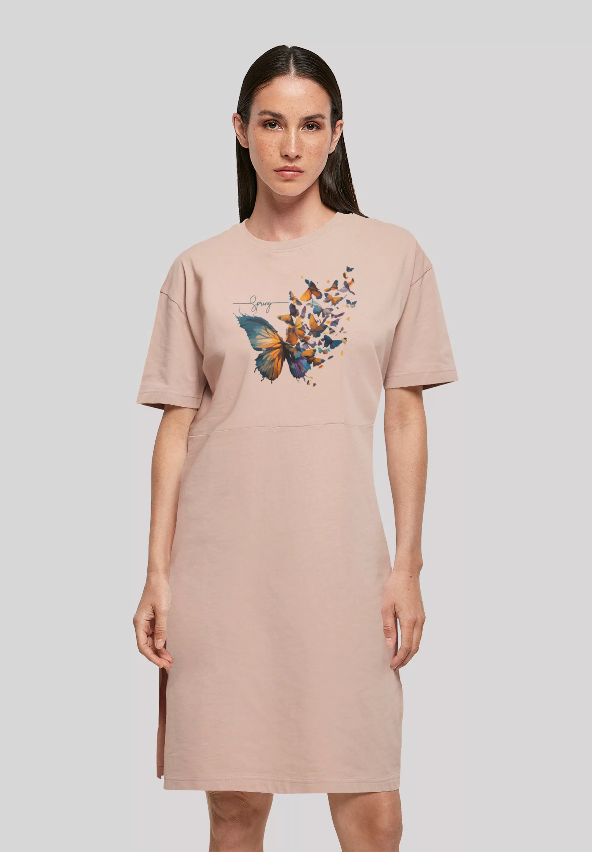 F4NT4STIC Shirtkleid "Schmetterling Frühlings Oversize Kleid", Print günstig online kaufen