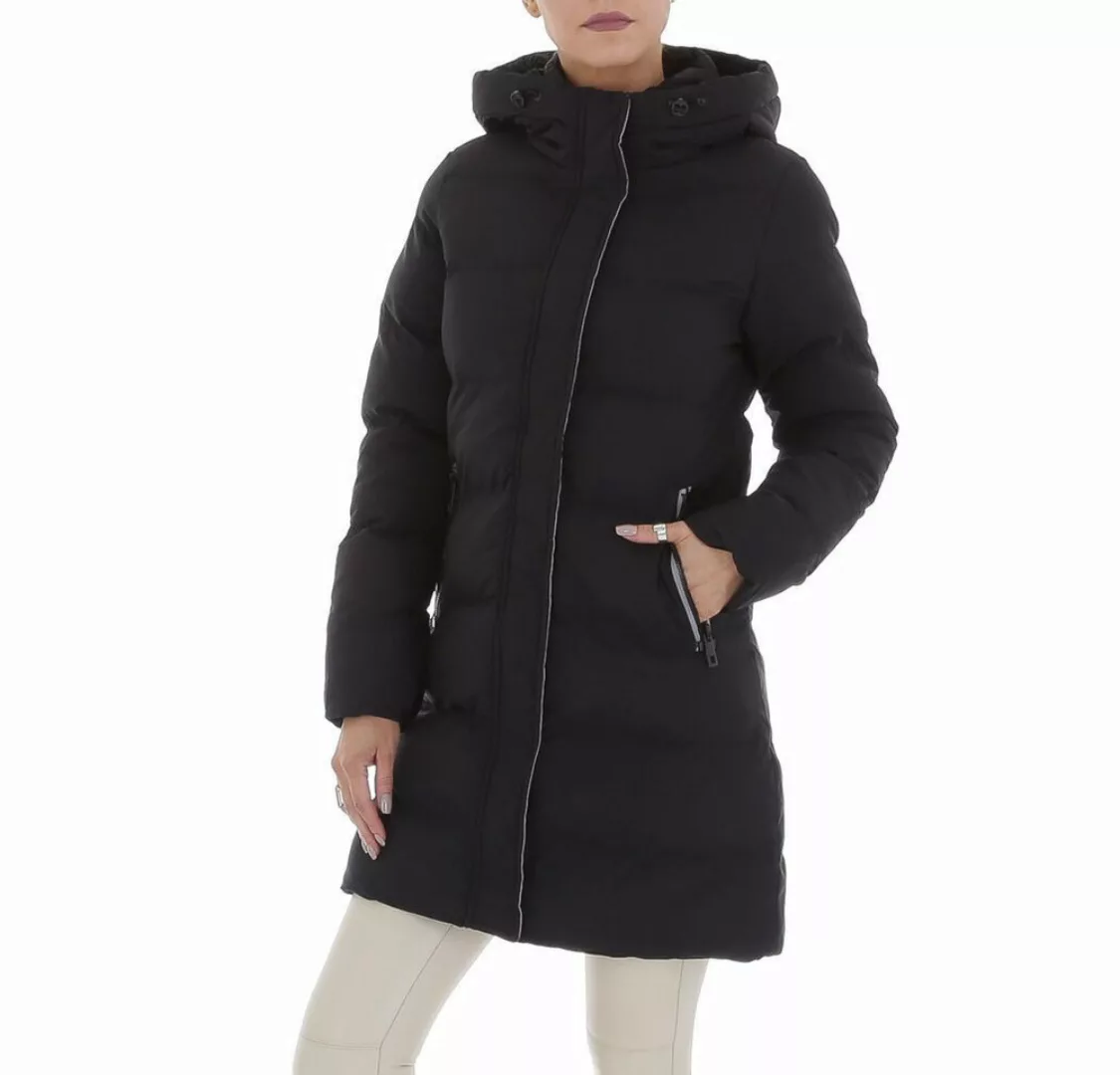 Ital-Design Steppjacke Damen Freizeit (87256525) Kapuze Gefüttert Mantel in günstig online kaufen