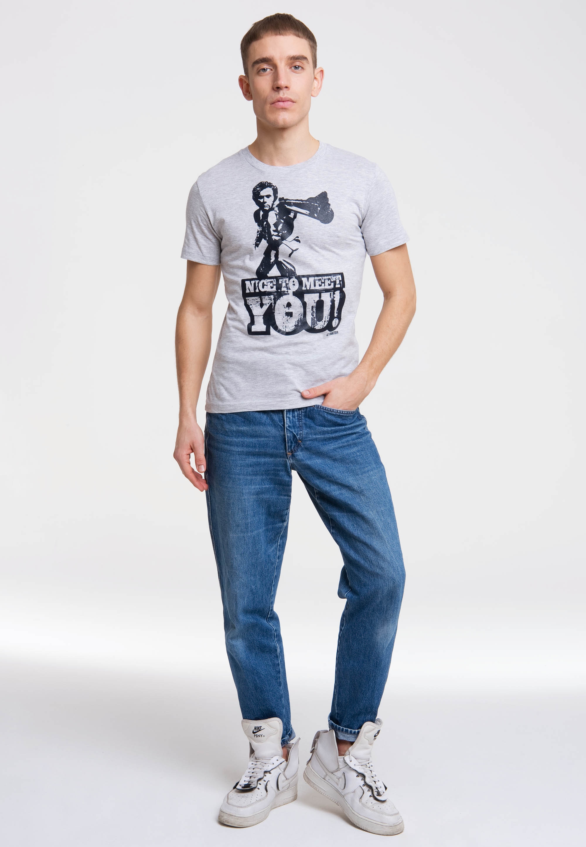 LOGOSHIRT T-Shirt "NICE TO MEET YOU", mit Dirty Harry-Print günstig online kaufen