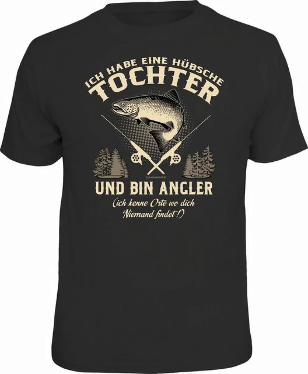 RAHMENLOS® T-Shirt Das Geschenk für besorgte Väter/Angler "Habe hübsche Toc günstig online kaufen