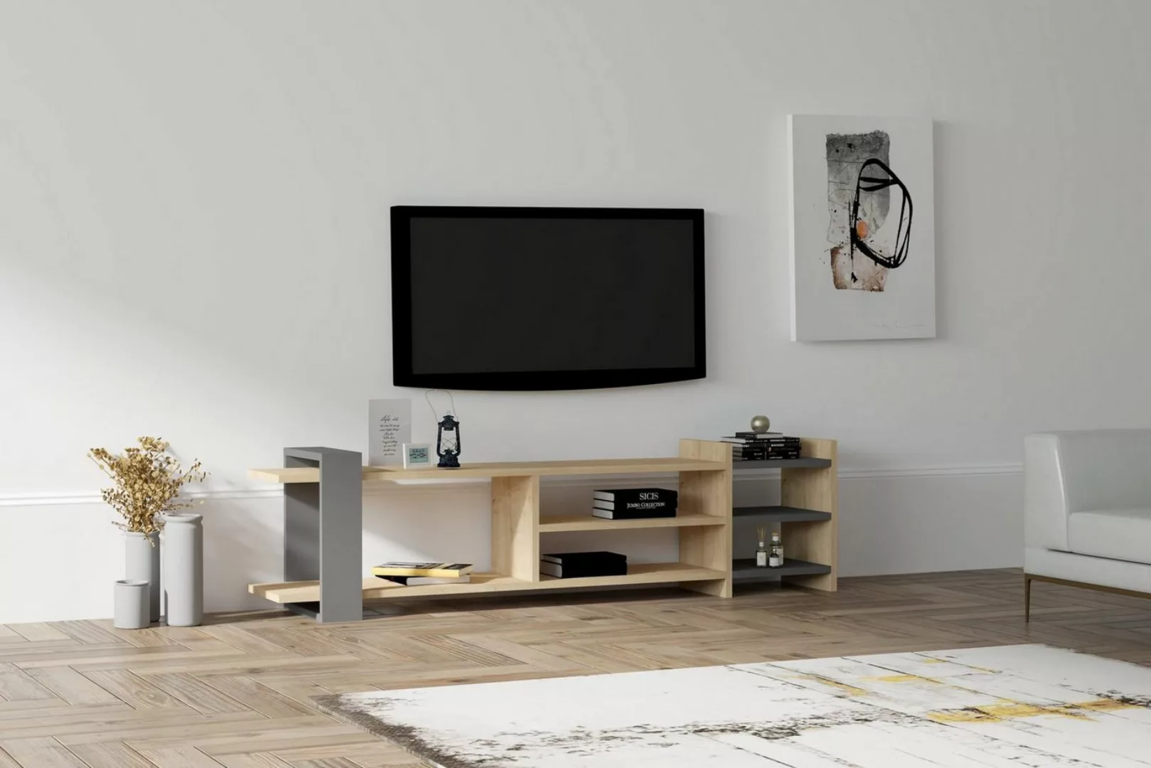 Skye Decor TV-Schrank Schränke, 40x153,6x26 cm, 100% Melaminbeschichtete Pa günstig online kaufen