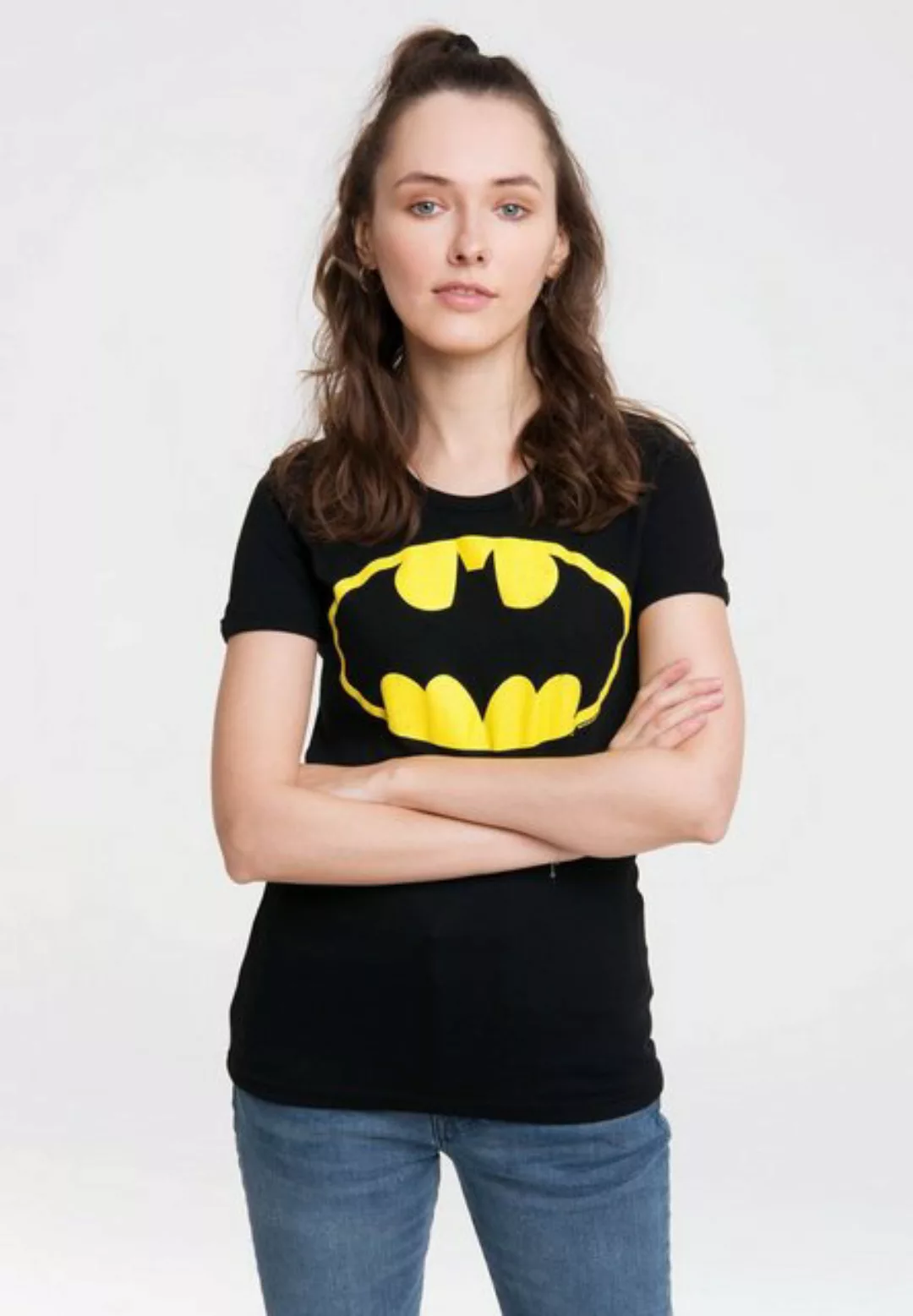 LOGOSHIRT T-Shirt Batman-Logo mit lizenziertem Originaldesign günstig online kaufen