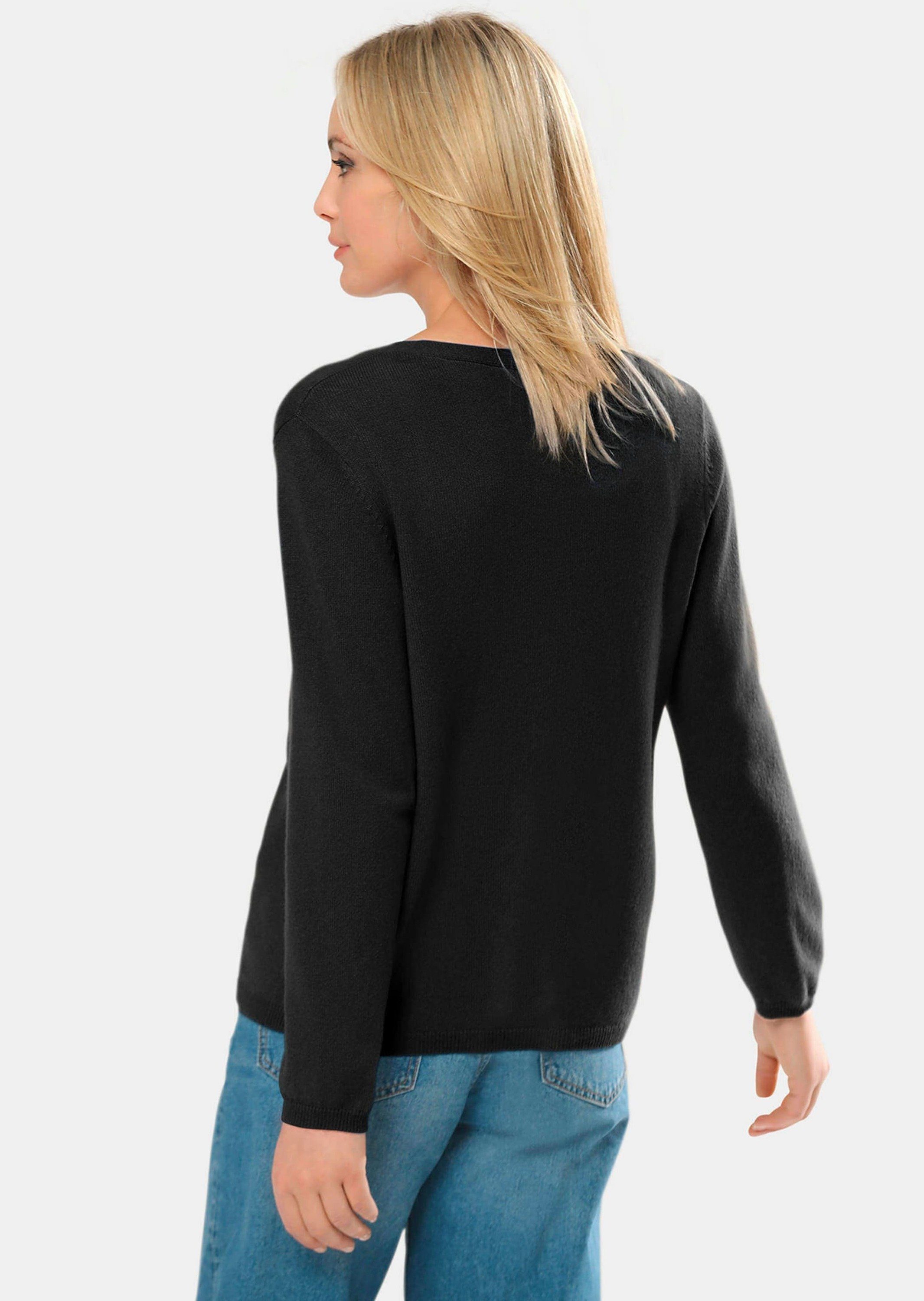GOLDNER Strickjacke Weiche Kaschmirstrickjacke mit V-Ausschnitt günstig online kaufen