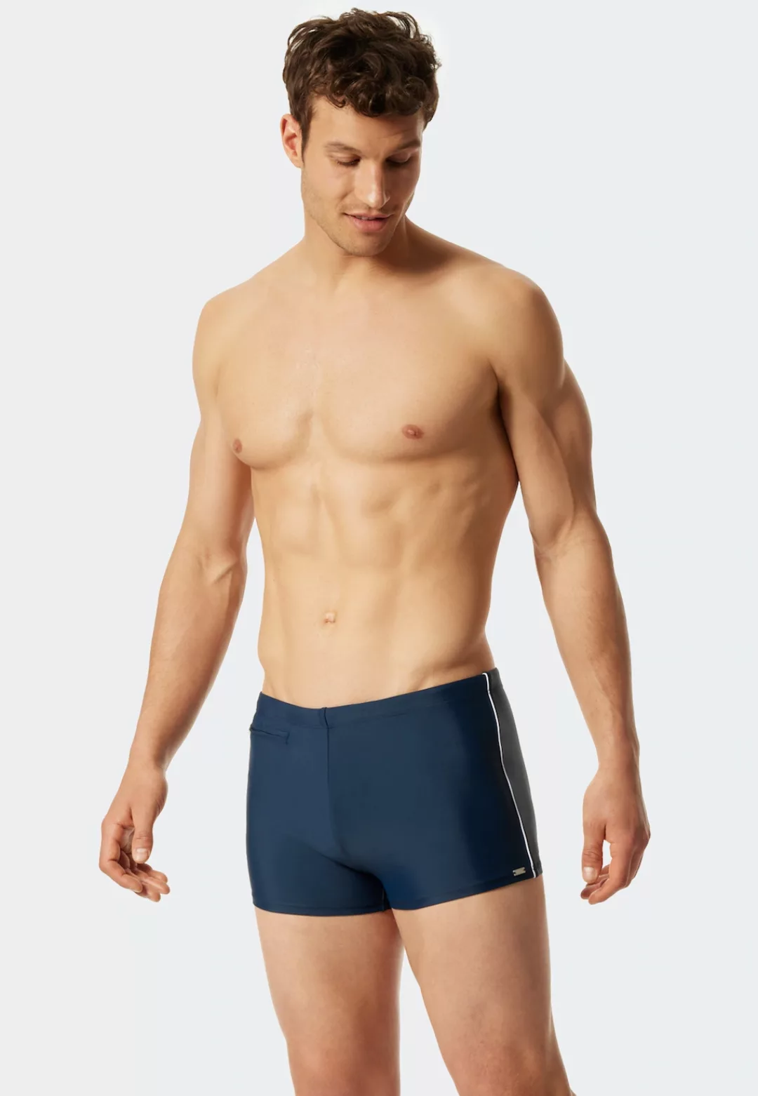 Schiesser Badehose ""Nautical Casual"", mit weißen, seitlichen Streifen günstig online kaufen