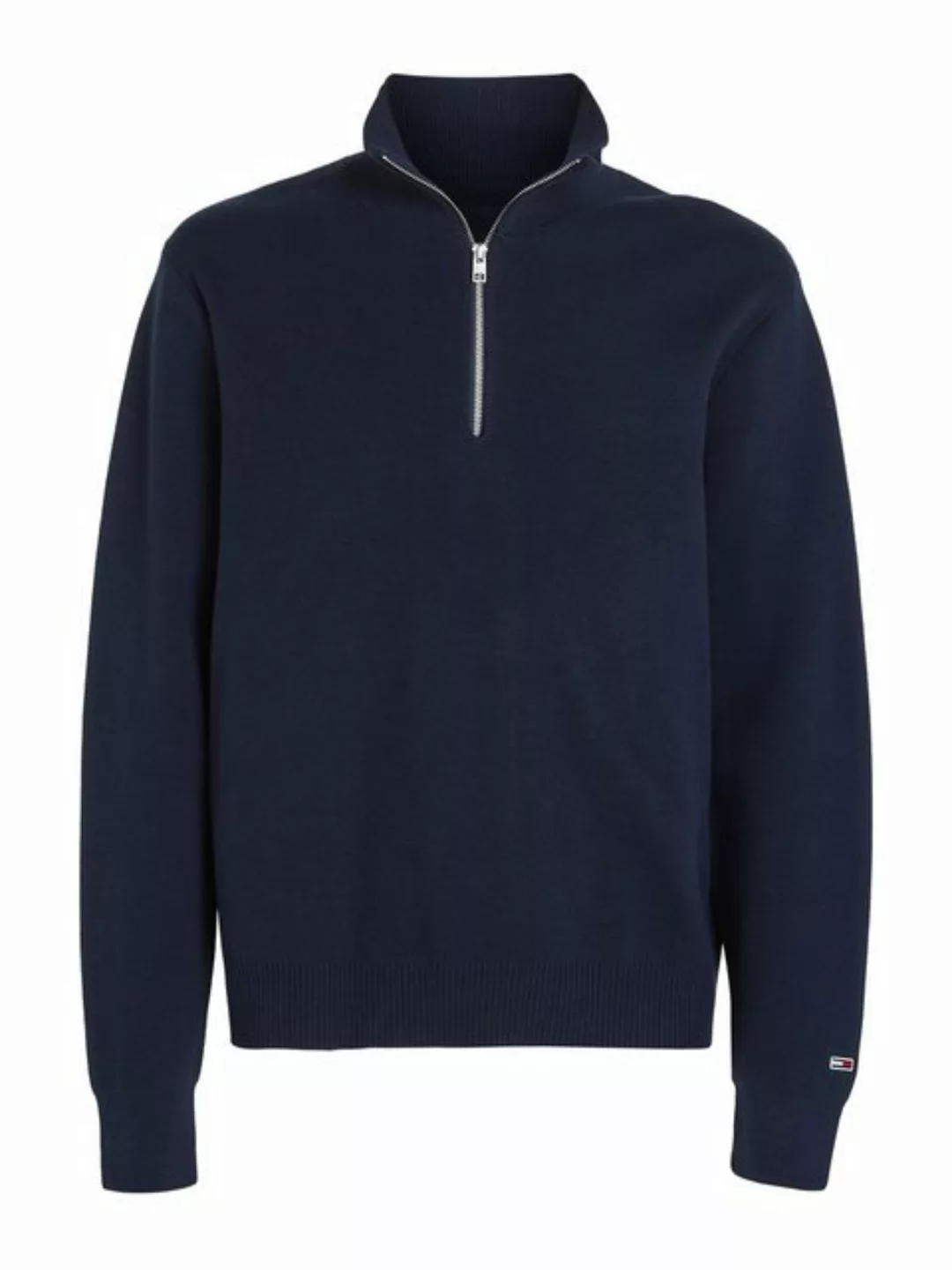 Tommy Jeans Strickpullover TJM REG HALF ZIP SWEATER mit bestickten Markenlo günstig online kaufen