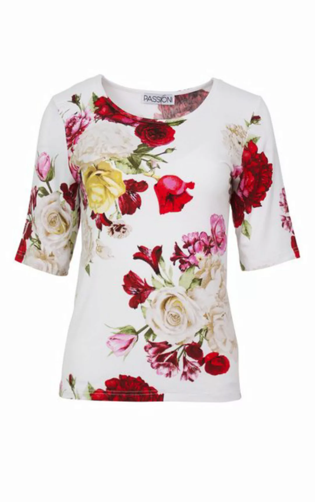 Passioni T-Shirt mit blumigem Muster günstig online kaufen