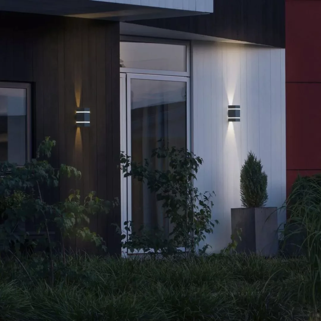 Außenwandlampe Cremona Effektstreifen, Höhe 19,5cm günstig online kaufen