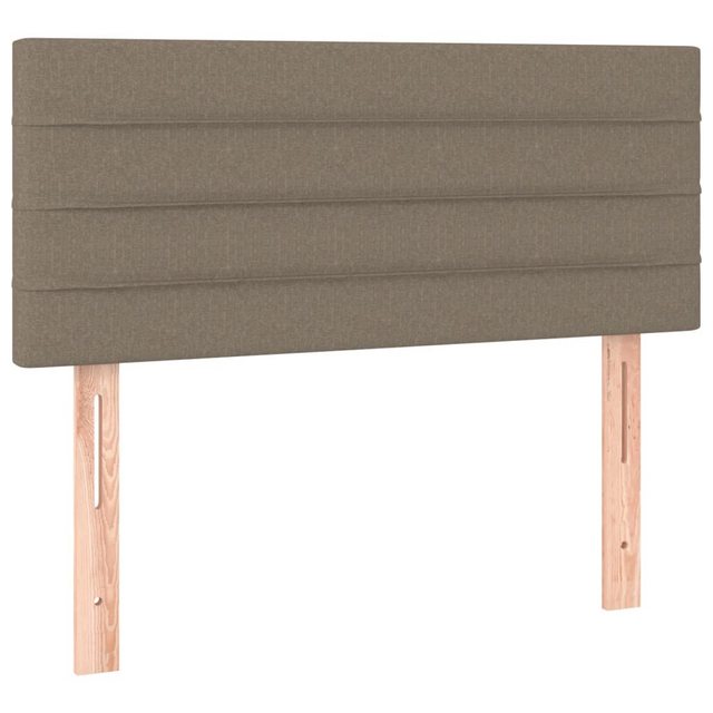 vidaXL Bett, Kopfteil Taupe 100x5x78/88 cm Stoff günstig online kaufen