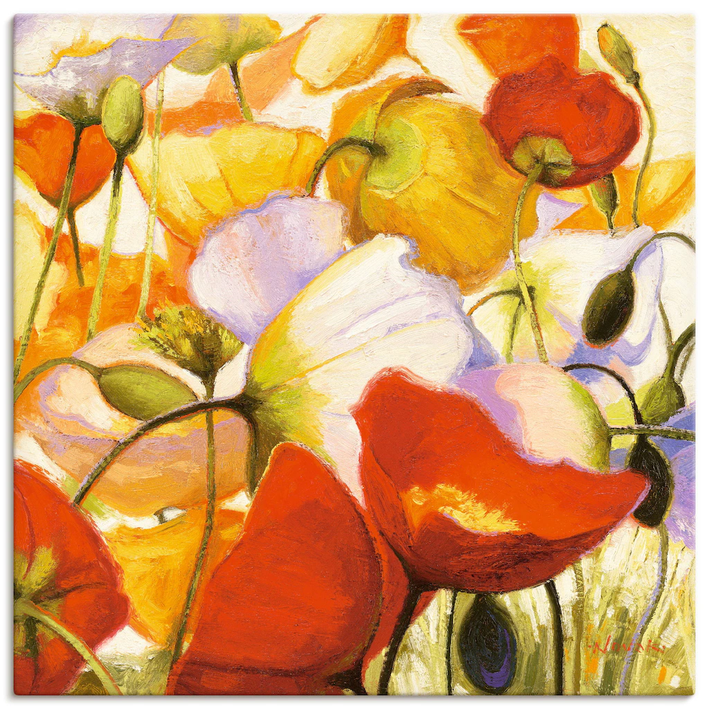 Artland Leinwandbild "Mohnblumen aus der Nähe", Blumen, (1 St.), auf Keilra günstig online kaufen
