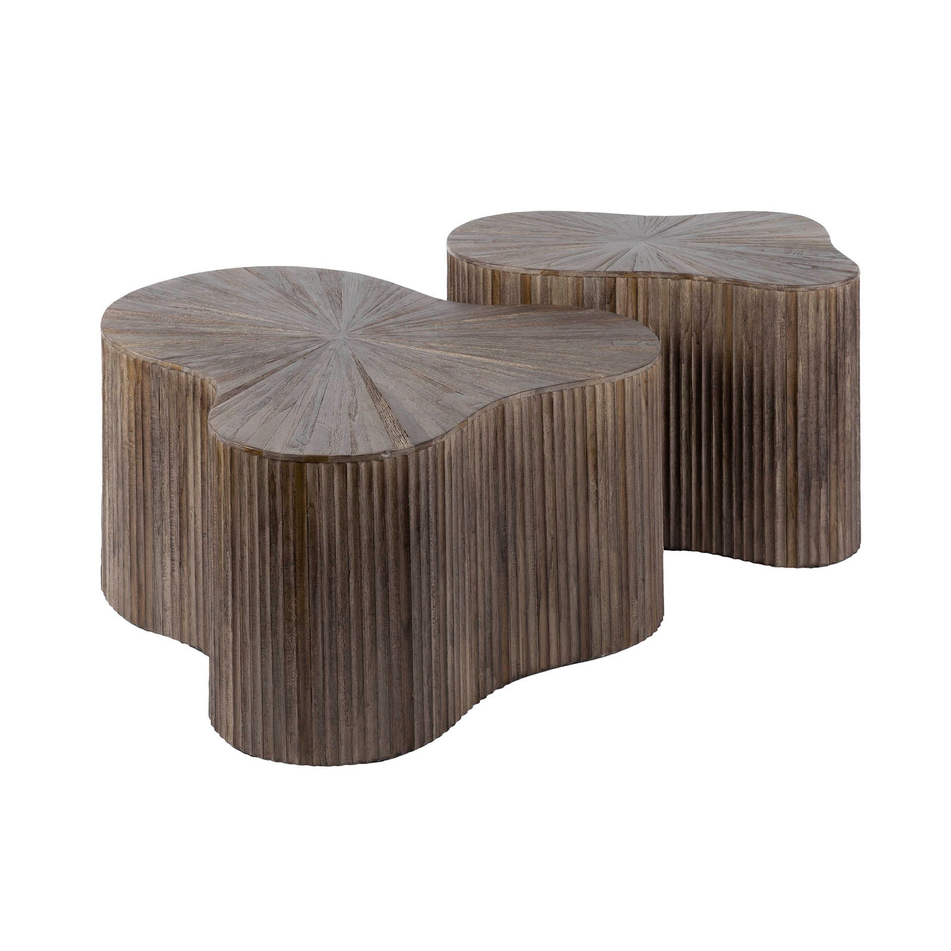 Vintagehaus Couchtisch Retro Couchtisch 2er Set günstig online kaufen