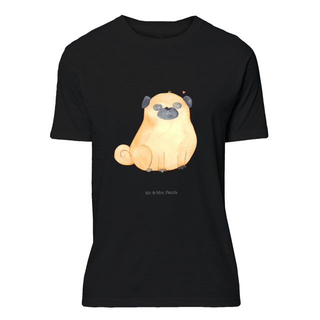 Mr. & Mrs. Panda T-Shirt Mops - Schwarz - Geschenk, Haustier, Hundeliebe, S günstig online kaufen