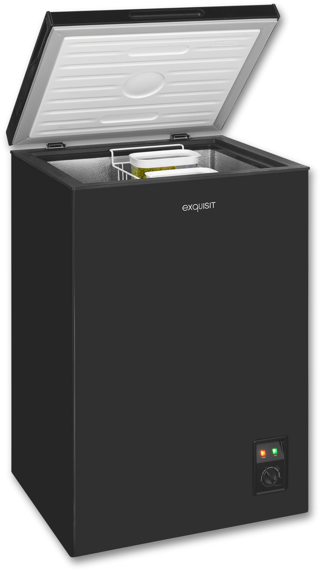 exquisit Gefriertruhe »GT100-050E schwarz«, 83,5 cm hoch, 54,5 cm breit günstig online kaufen