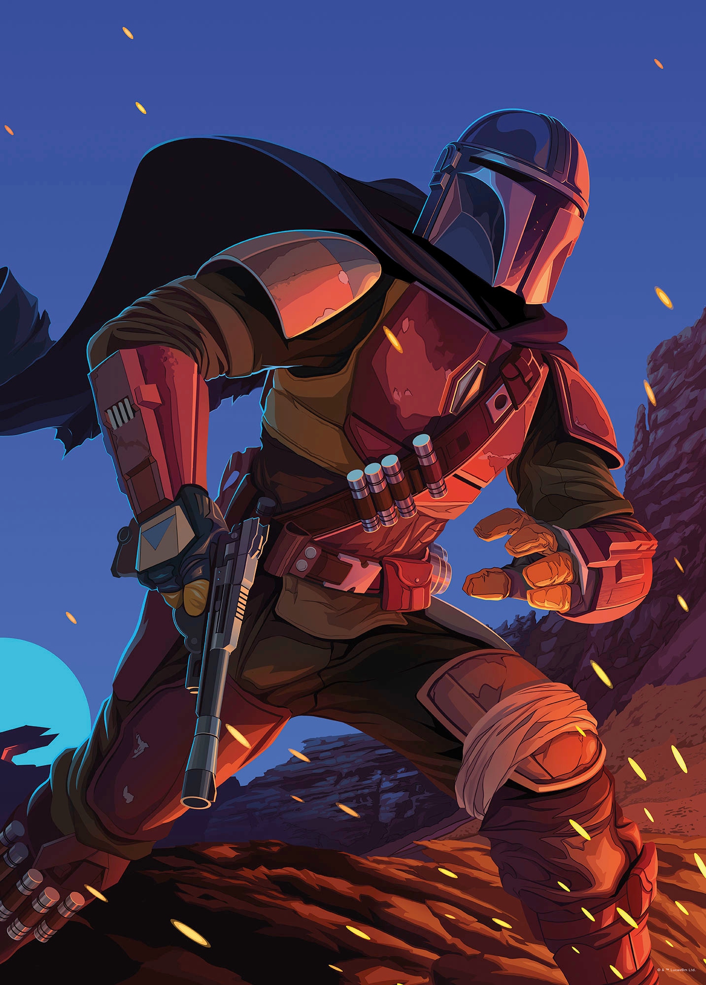 Komar Wandbild "Mandalorian Ambush", Disney-Star Wars, (1 St.), Kinderzimme günstig online kaufen