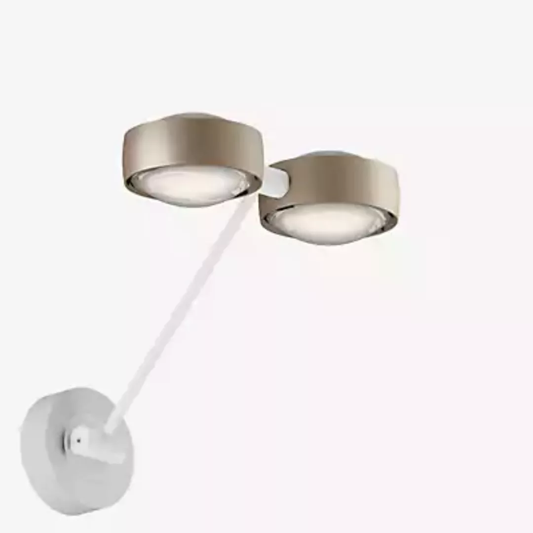 Occhio Sento Parete Doppio 30 Up D Wandleuchte LED, Kopf gold matt/Body wei günstig online kaufen