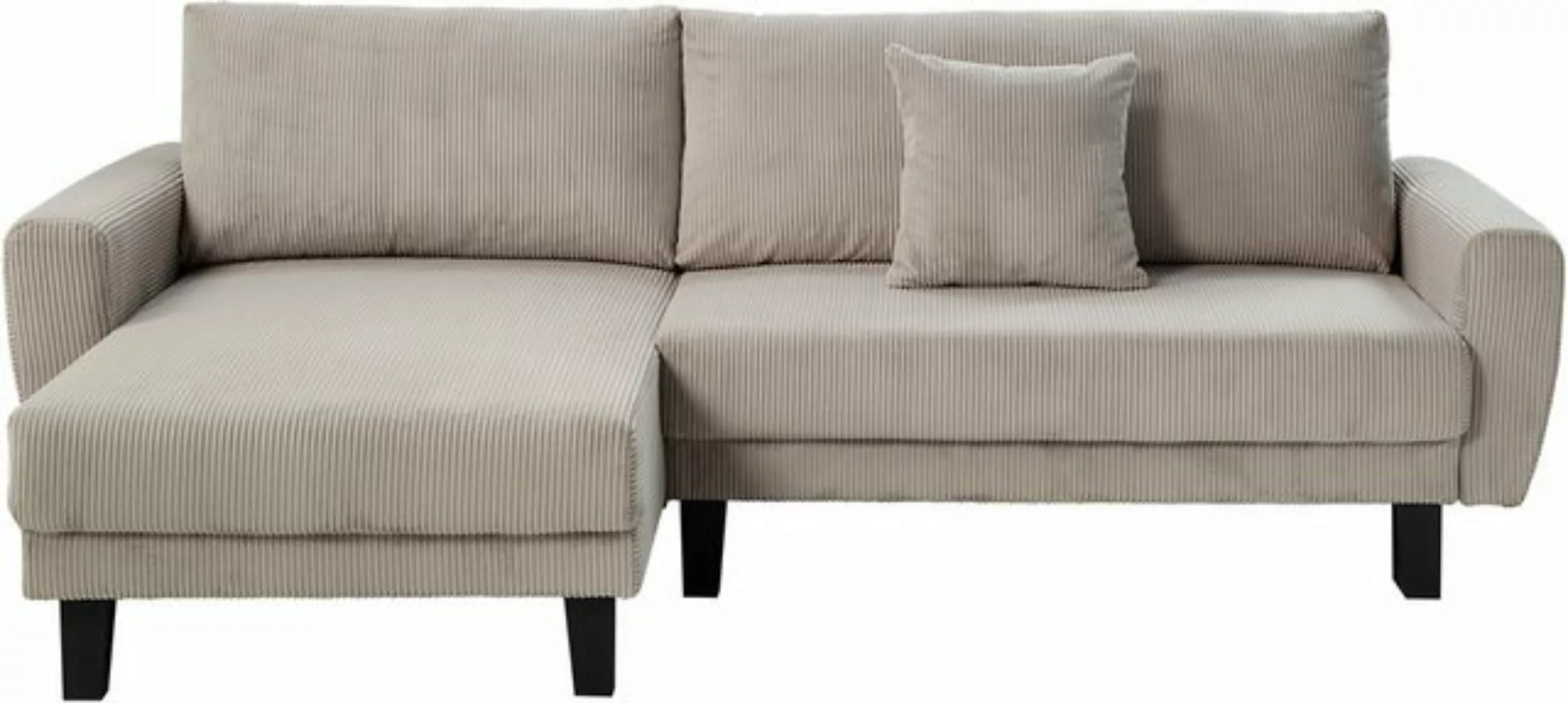 ATLANTIC home collection Ecksofa "Leonid L-Form", mit Schlaffunktion und Be günstig online kaufen