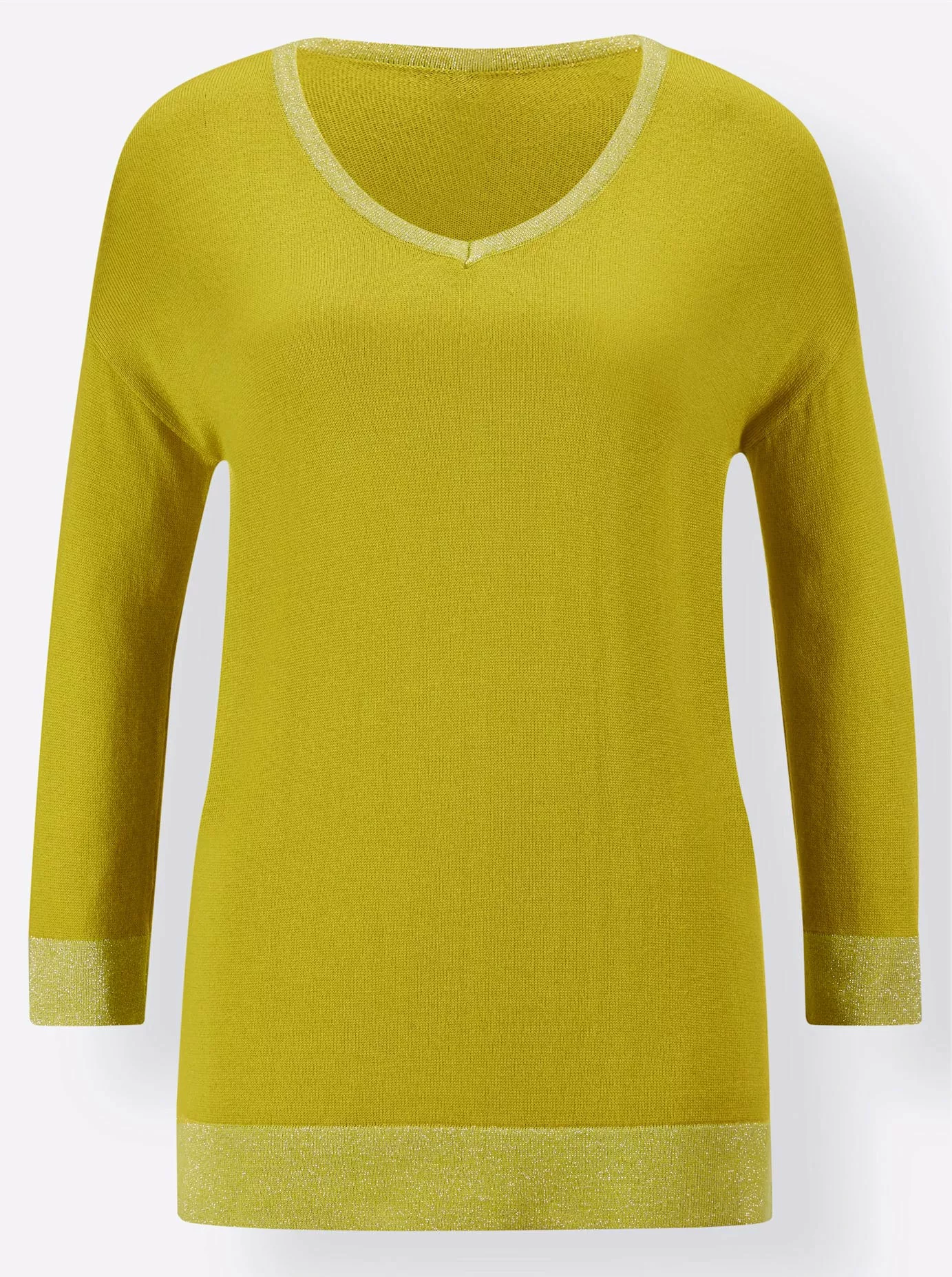 creation L V-Ausschnitt-Pullover "Viskose-Seiden-Pullover" günstig online kaufen