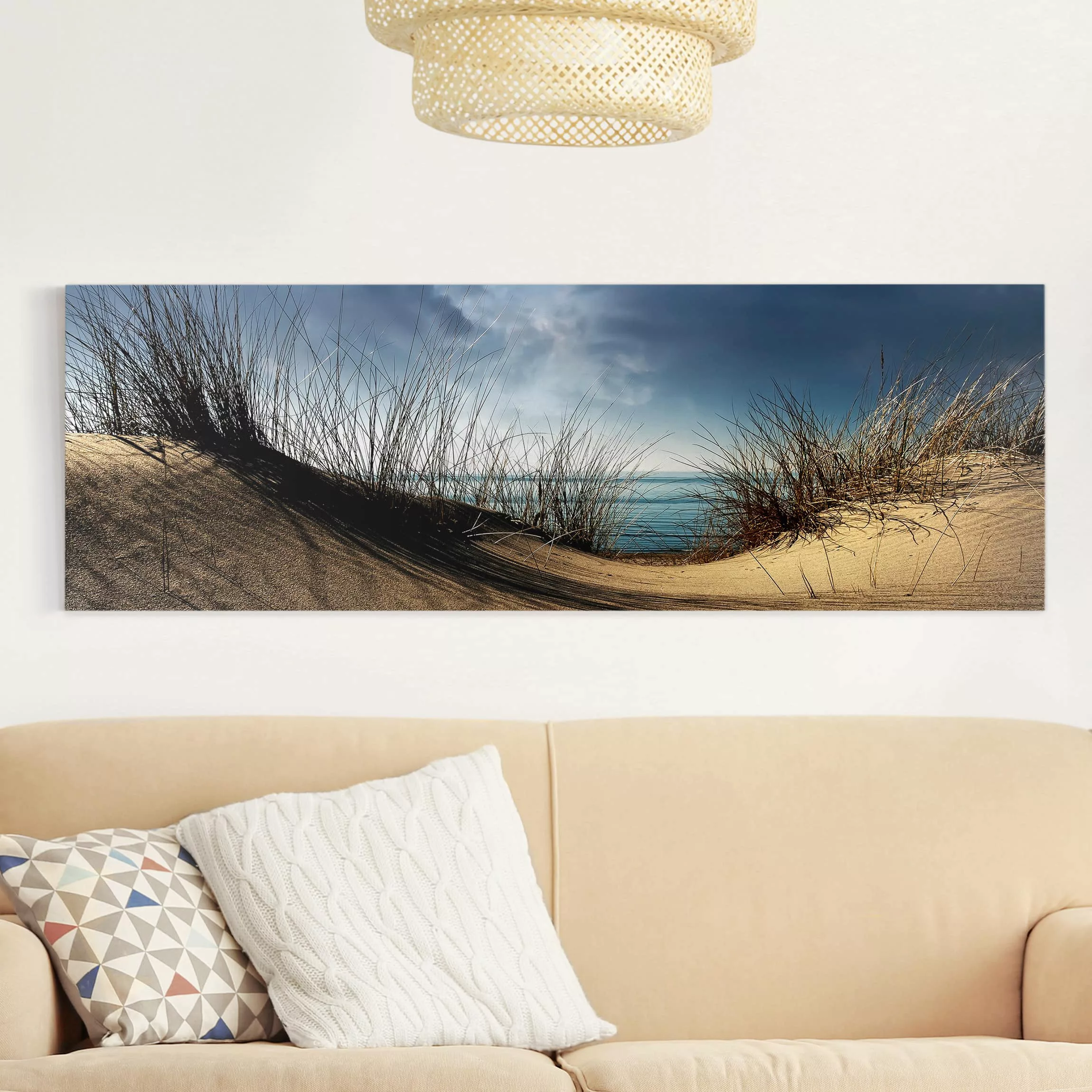 Leinwandbild Strand - Panorama Sanddüne günstig online kaufen