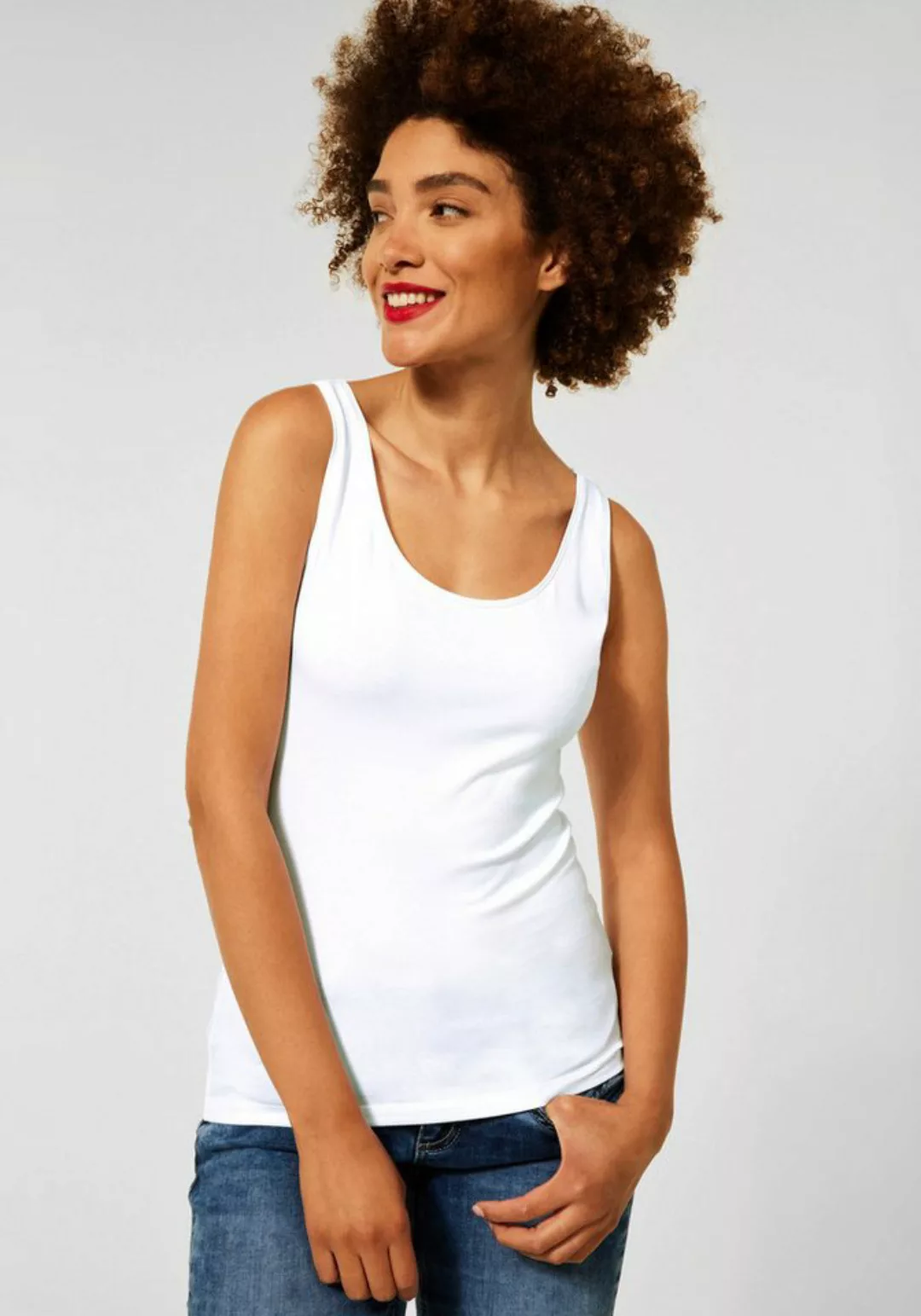 STREET ONE Tanktop Style Anni mit Stretch günstig online kaufen