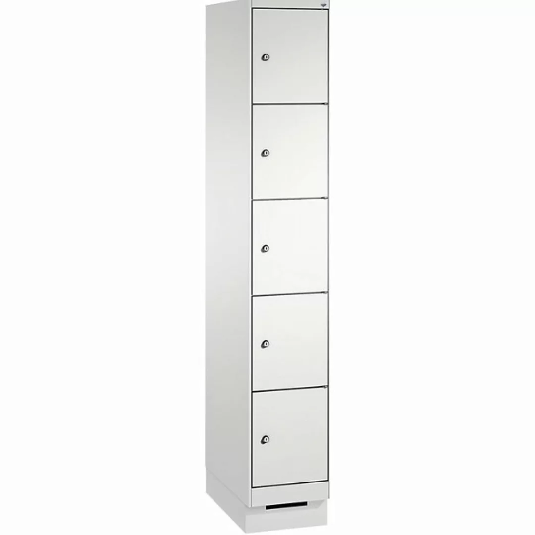 C+P Garderobenschrank Breite: 300 mm x Tiefe: 500 mm x Höhe: 1800 mm lichtg günstig online kaufen