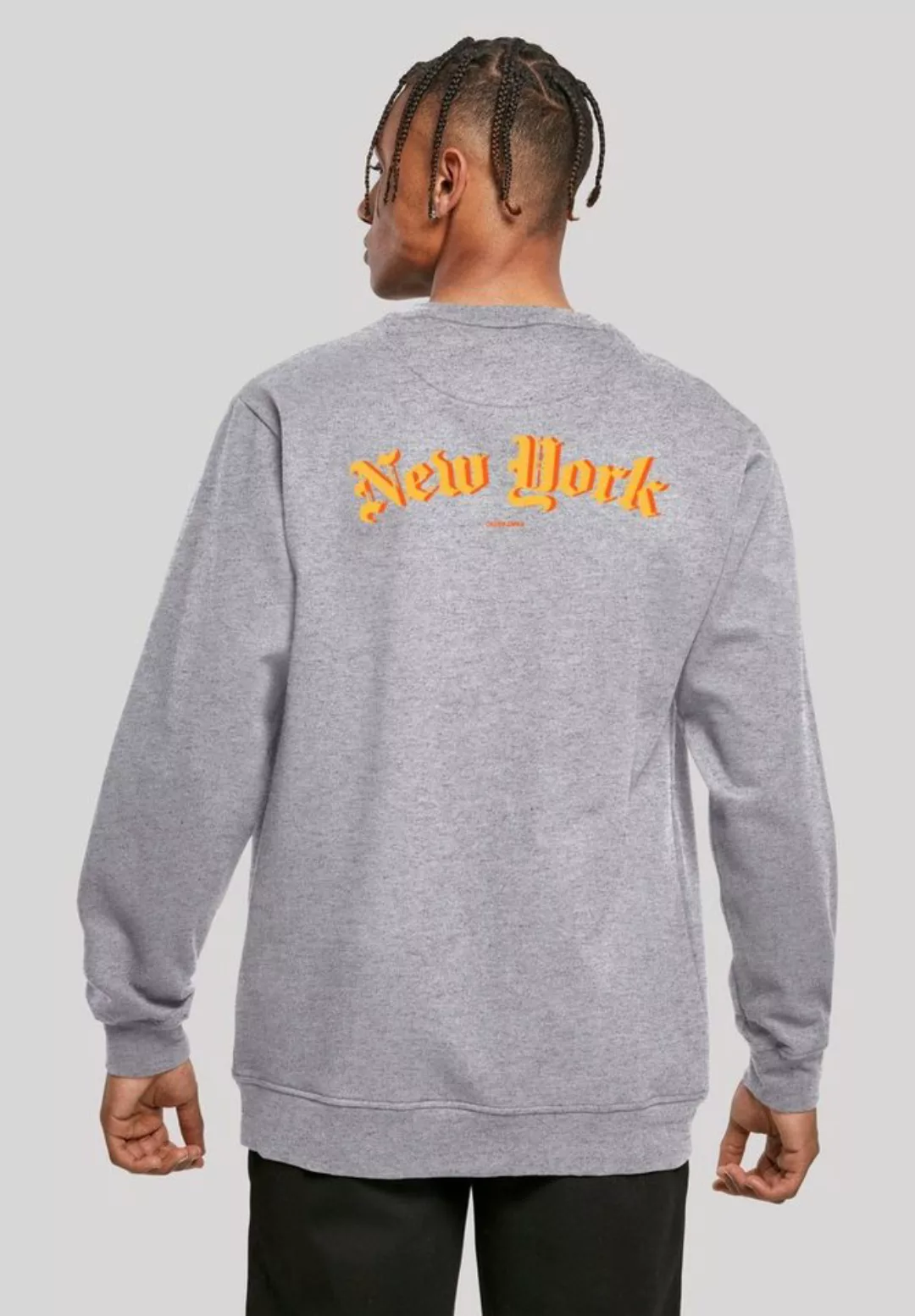 F4NT4STIC Kapuzenpullover "New York Orange CREW", Print günstig online kaufen