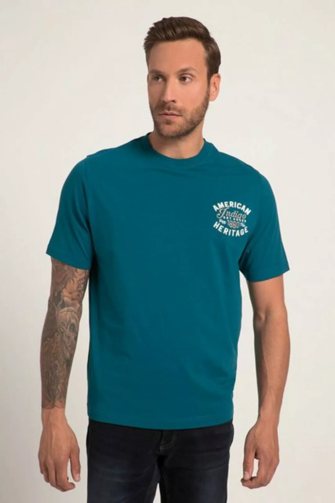 JP1880 T-Shirt T-Shirt Halbarm Stickerei Rundhals günstig online kaufen