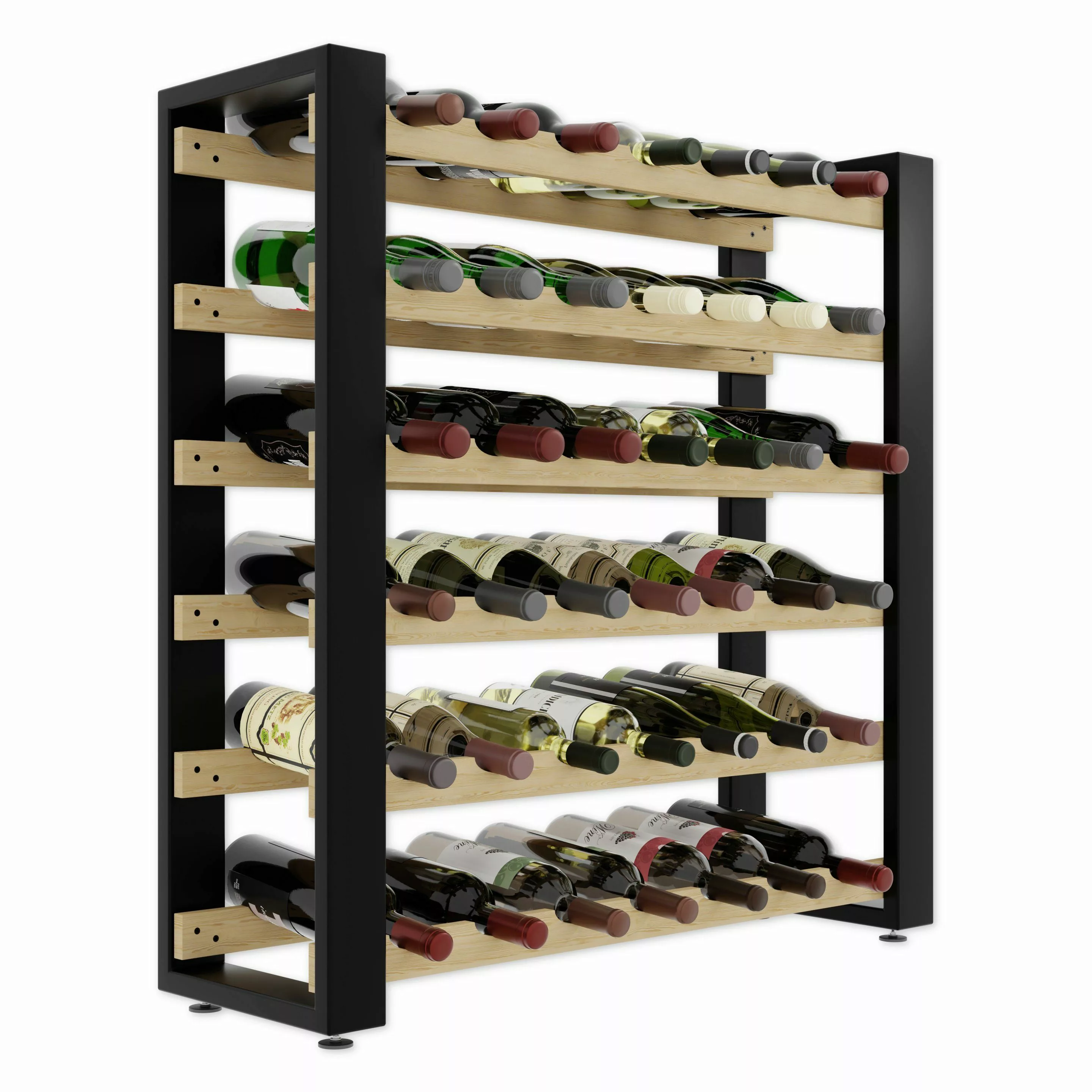 Lenmar Weinregal LOFT Weinregal aus Holz,Flaschenregal,Kellerregal,Regale,W günstig online kaufen