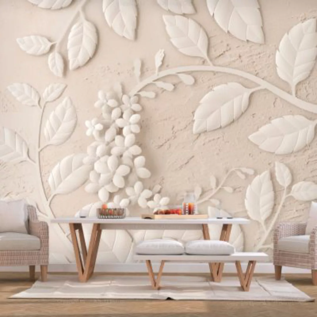 artgeist Fototapete Paper Flowers (Beige) beige Gr. 100 x 70 günstig online kaufen