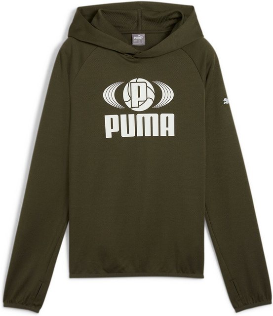 PUMA Sweatshirt ACTIVE SPORTS Poly Lightweight Hoodie B DARK OLIVE günstig online kaufen