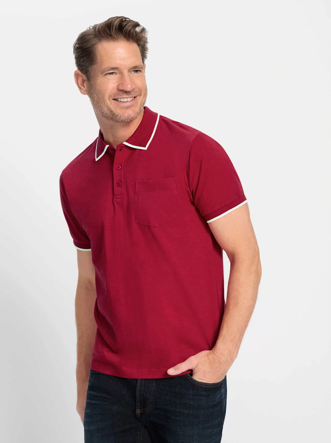 Marco Donati Kurzarmshirt "Kurzarm-Poloshirt" günstig online kaufen