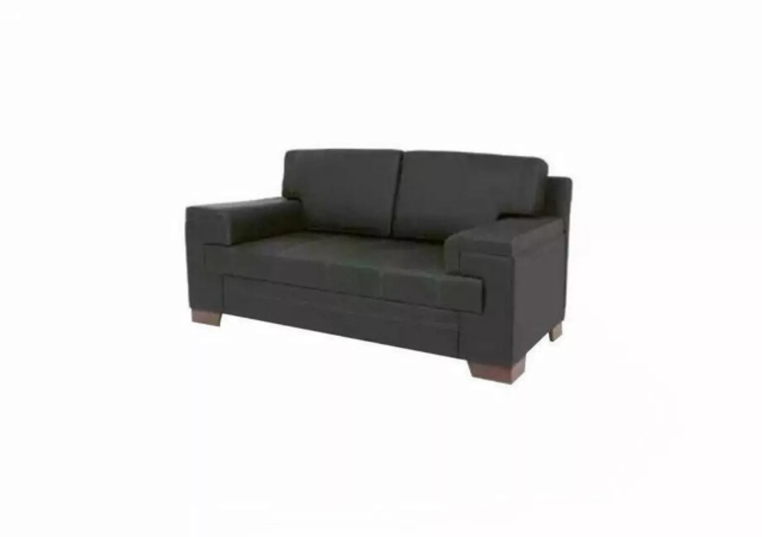 Xlmoebel Sofa Zweisitzer Sofa Schwarz Neu Sitzmöbel Polster für Büro, 1 Tei günstig online kaufen