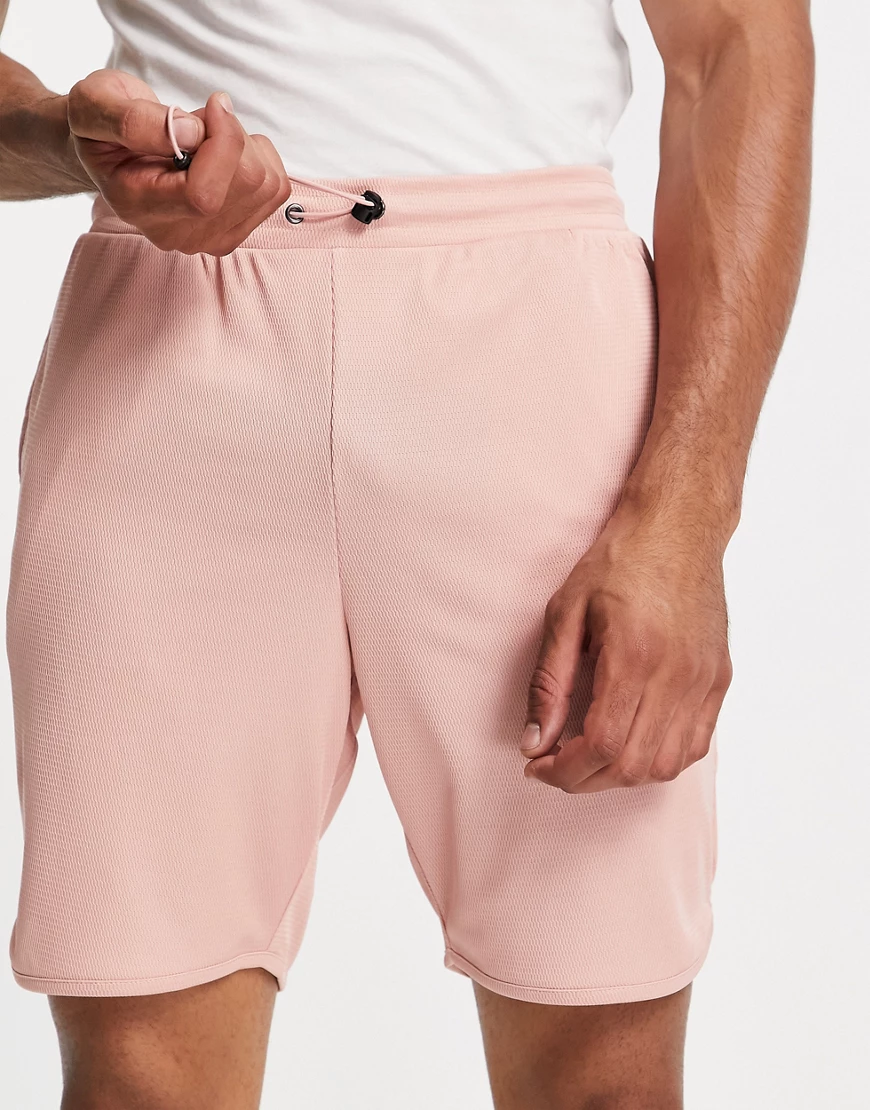 Selected Homme – Shorts aus recyceltem Polyester in Rosa günstig online kaufen