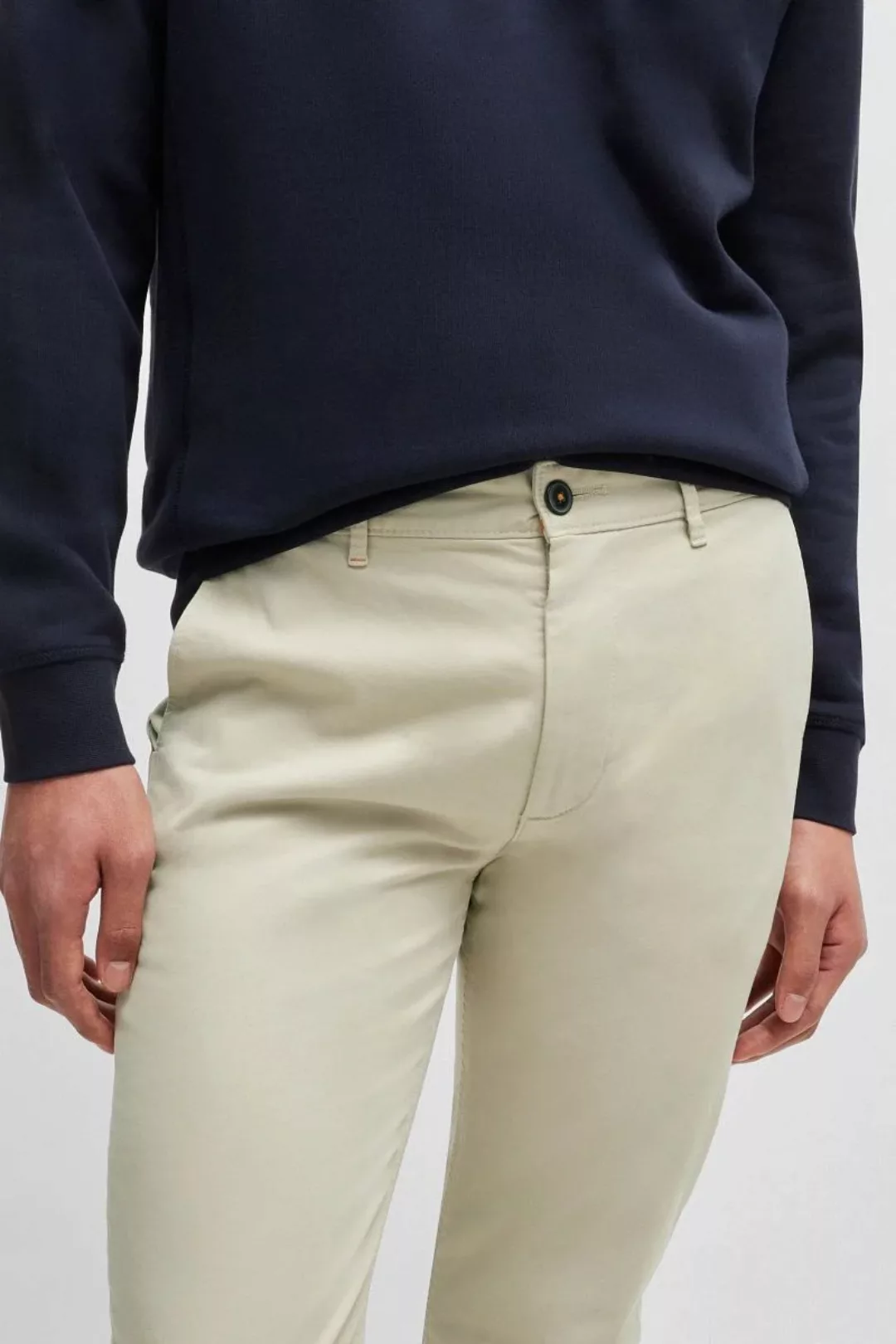 BOSS Satin Chino Ecru - Größe W 32 - L 34 günstig online kaufen